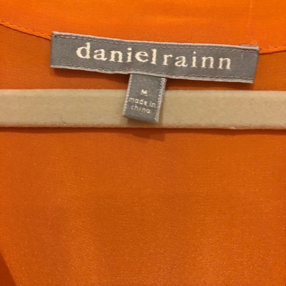 Daniel Rainn orange silk blouse with camisole, M - Picture 3 of 3